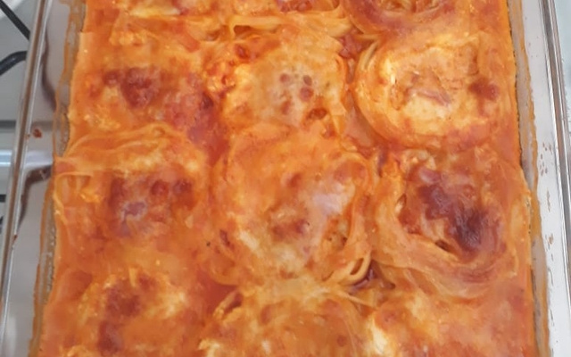 Lasanha de macarrão ninho