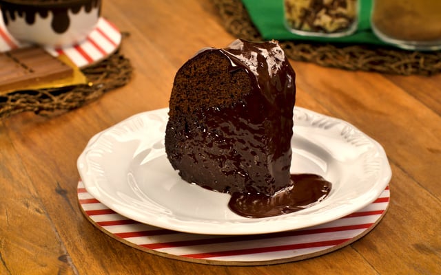 bolo vulcão de chocolate