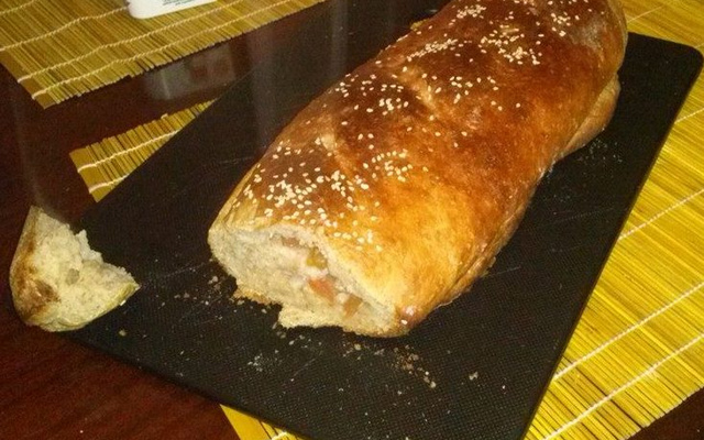 Pão de batata recheado