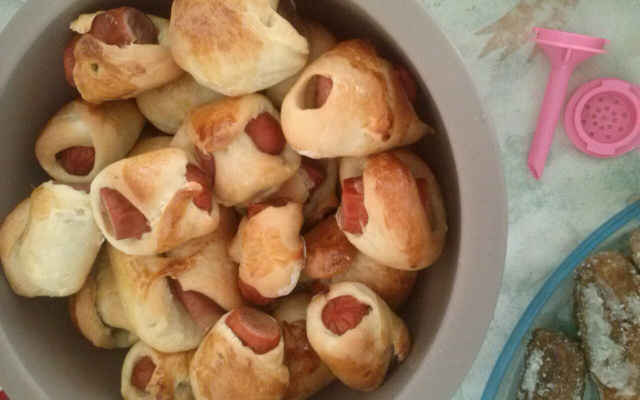 Pãozinho com salsicha