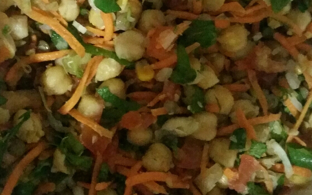 Salada de grão-de-bico