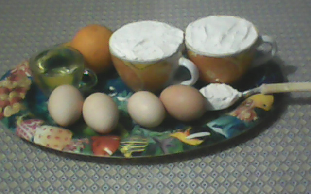 Bolo de laranja decorado