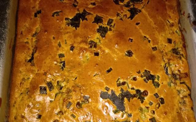 Torta de espinafre com sardinha