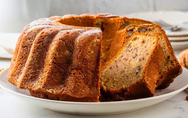 Bolo de maçã com canela e aveia fofinho de liquidificador