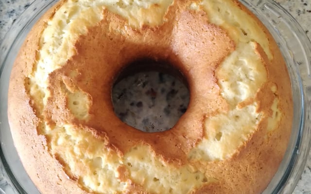 Bolo de água quente