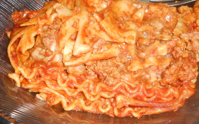 Lasanha de carne moída