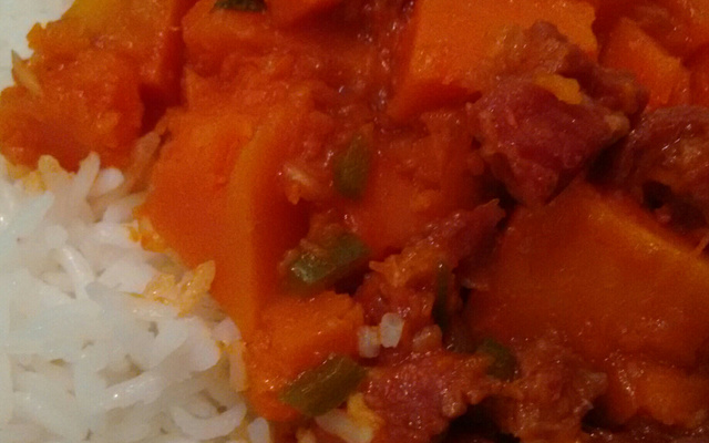 Carne seca com abóbora