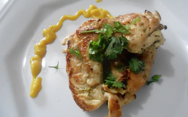 Filé de frango com mostarda e mel