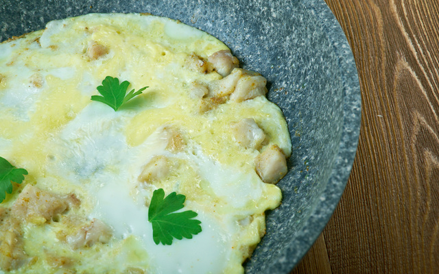 Fritada especial de sobras de bacalhau