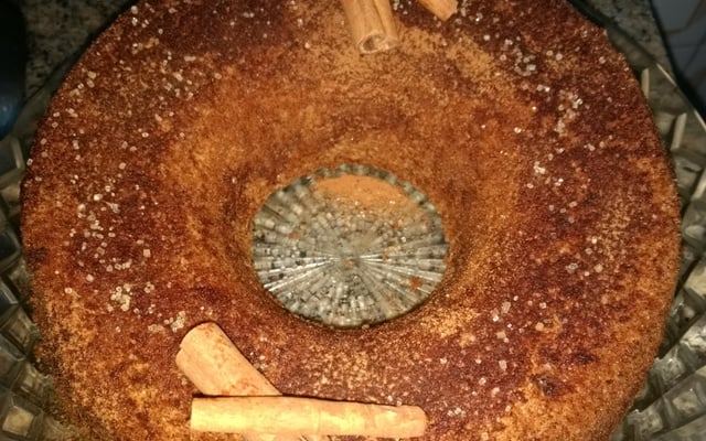 Bolo de maçã com canela integral