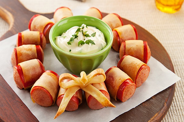 Salsichas tipo aperitivo