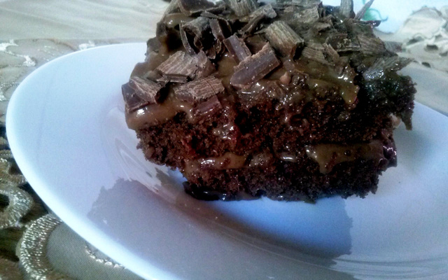 Bolo pavê de chocolate e capuccino