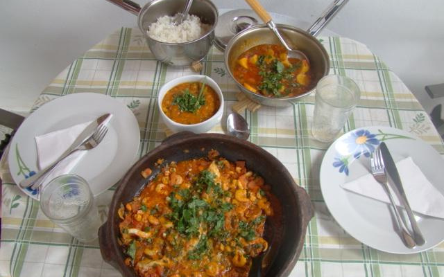 Moqueca capixaba e pirão