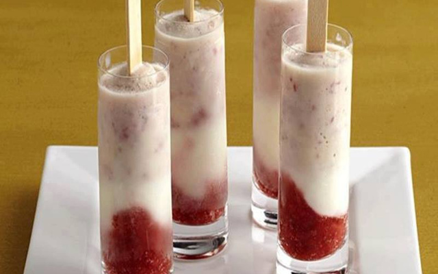 Picolé light de morango