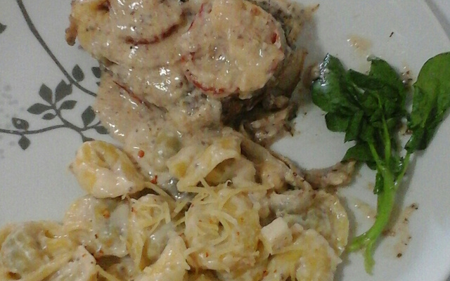 Filé ao Molho Branco com Palmito