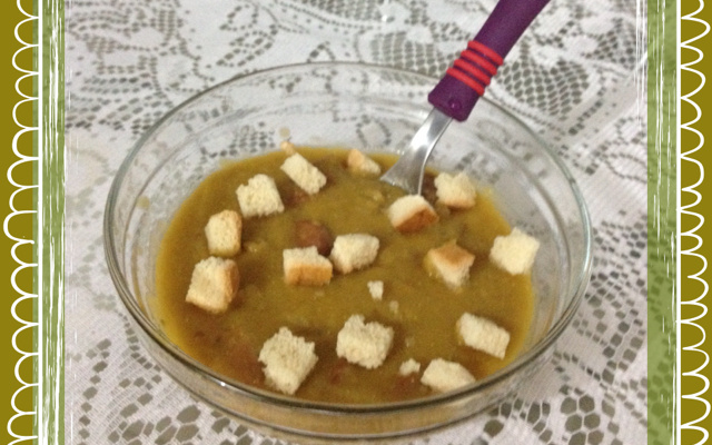 Sopa rápida de ervilha