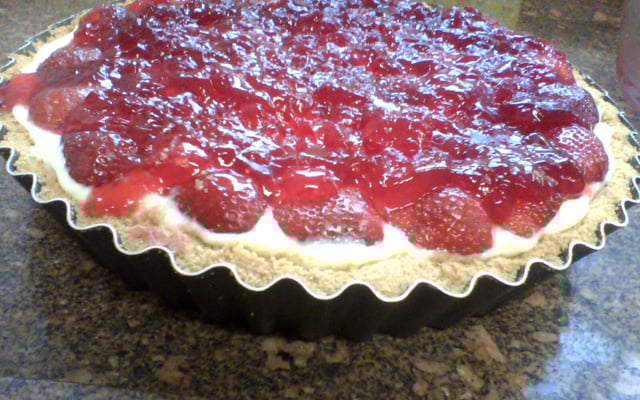 Torta de morango rápida