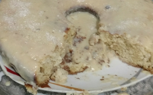 Bolo vulcão de leite em pó