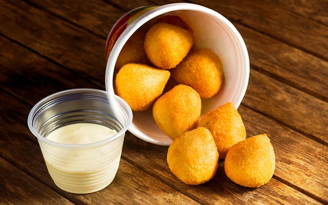 Coxinha de camarão picante