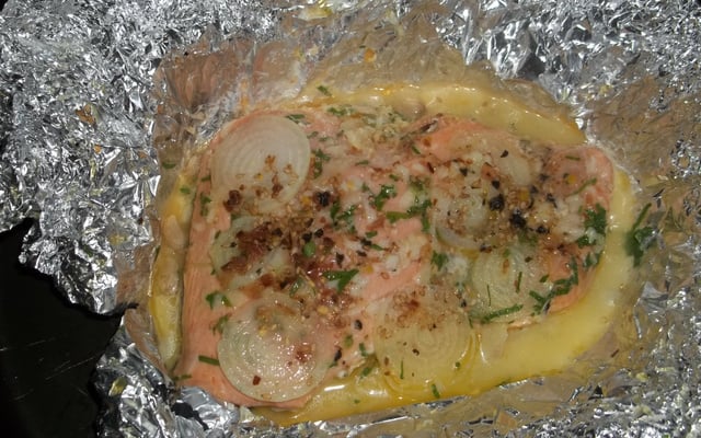 Salmão ao molho de laranja - muito fácil