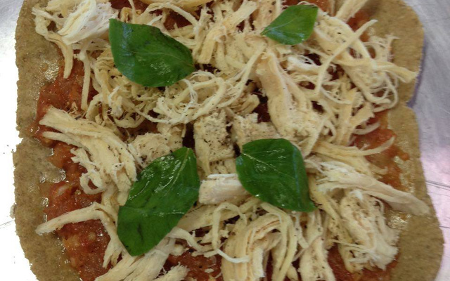 Massa de pizza de aveia fit