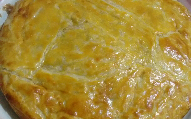 Torta de frango com palmito