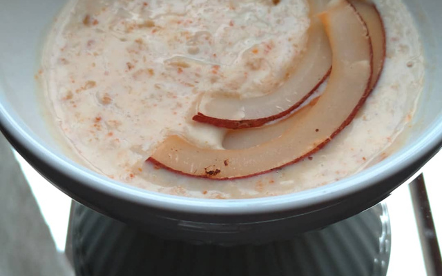 Mingau de aveia sabor canjica/ mata vontade de doce