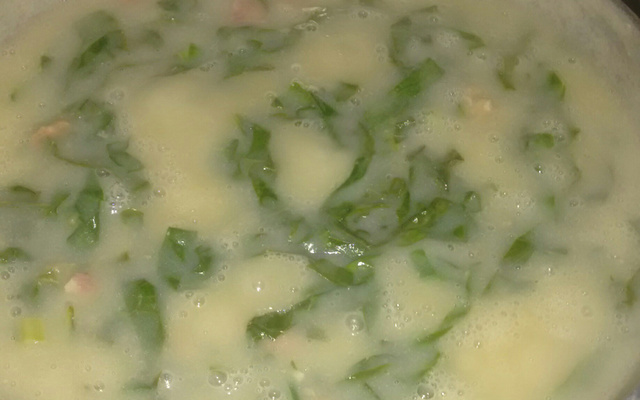 Caldo verde super gostoso