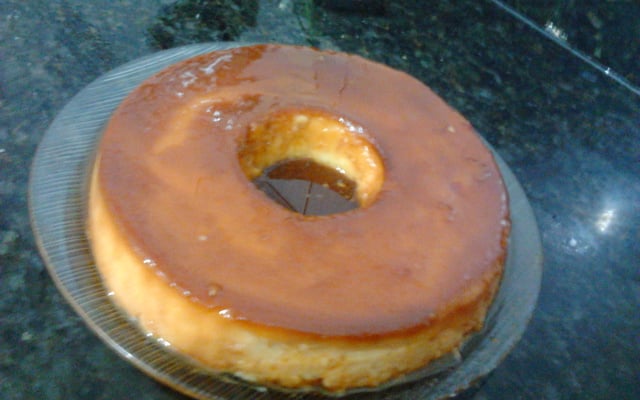 Pudim de Pão de Forma com Iogurte Natural