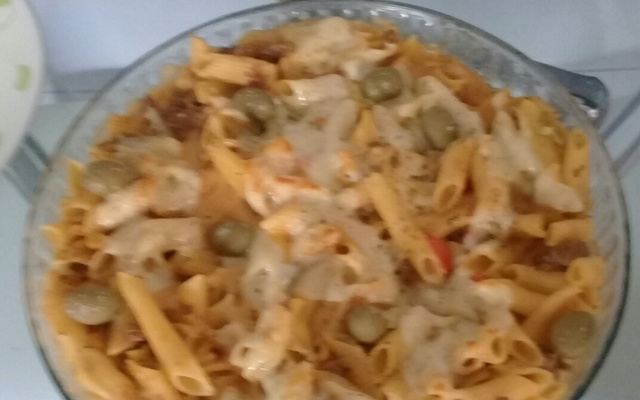 Macarrão de panela de pressão delícia