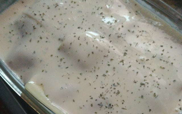 Batata com carne moida de forno