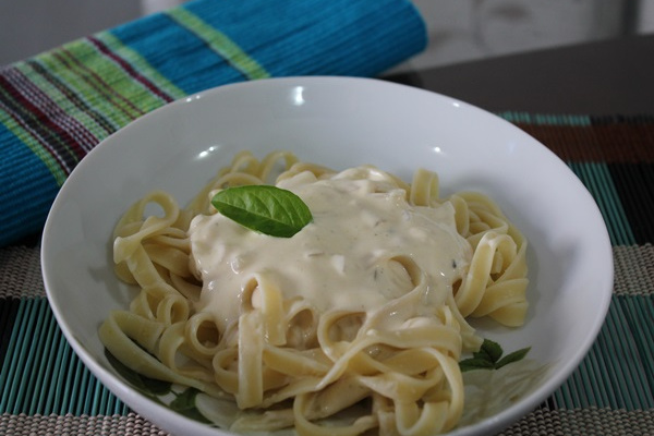Molho branco com azeite de oliva