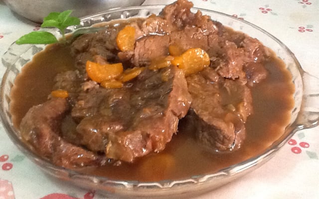 Músculo com cerveja preta