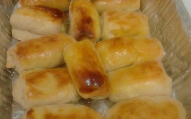 Joelho de queijo e presunto