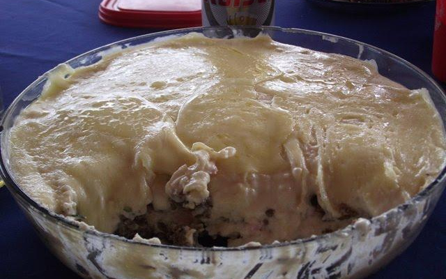 Escondidinho de bacalhau da Veronica