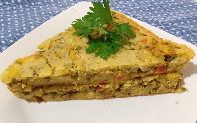 Torta salgada de repolho