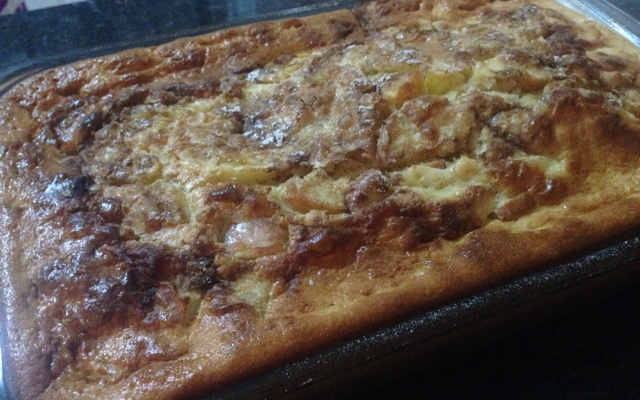 Torta de banana, maçã ou abacaxi