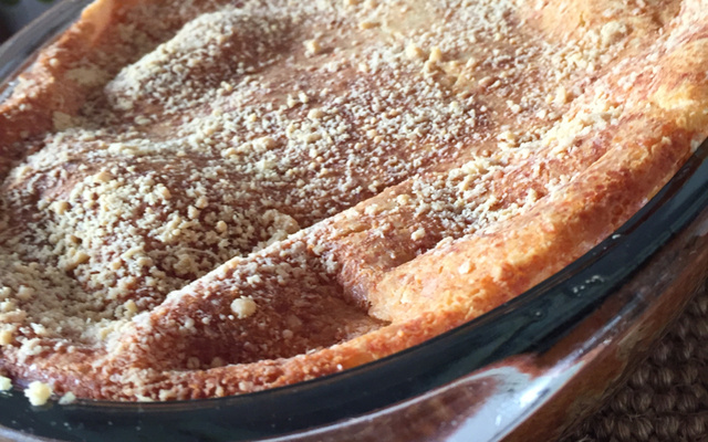 Torta de escarola com ricota