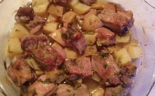 Costela suína dourada