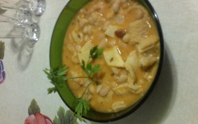 Dobradinha com feijão branco