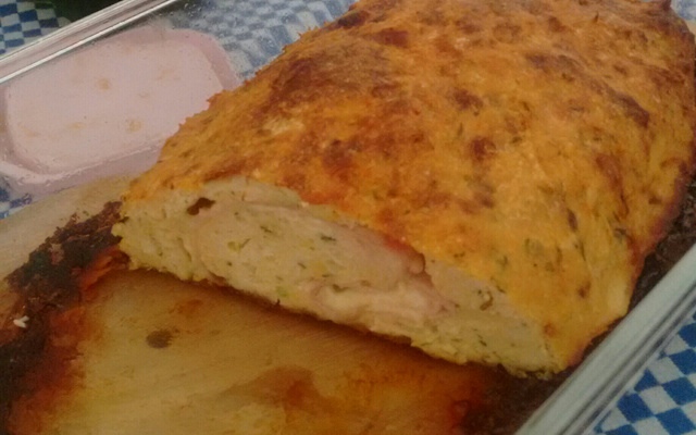 Rocambole de frango do Queidinho