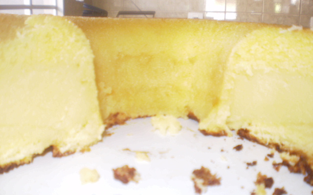 Bolo cremoso de fubá