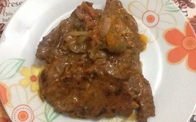 Bife de panela de pressão maravilhoso