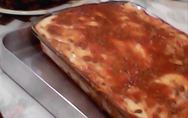 Lasanha com massa de panqueca