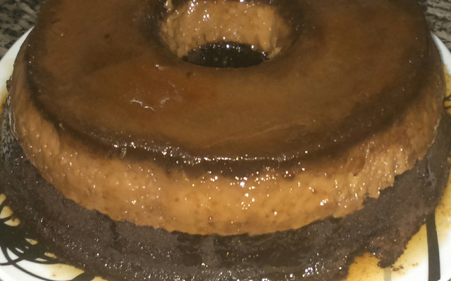 Bolo pudim de chocolate