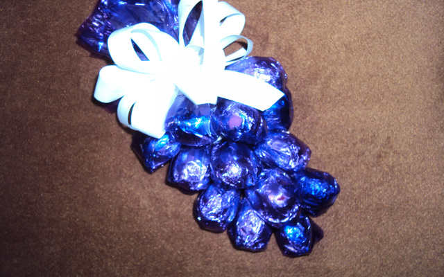Cacho de uva de chocolate
