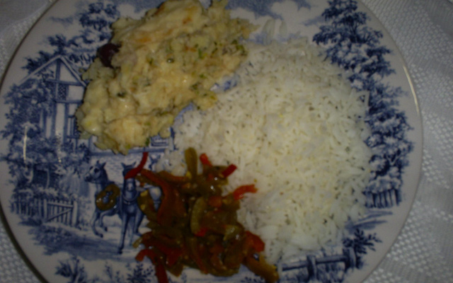 Bacalhau de forno com purê à moda do Antonio