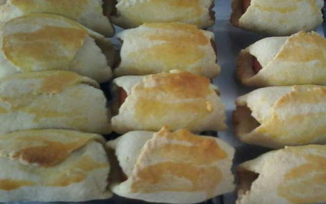 Enroladinho de salsichas