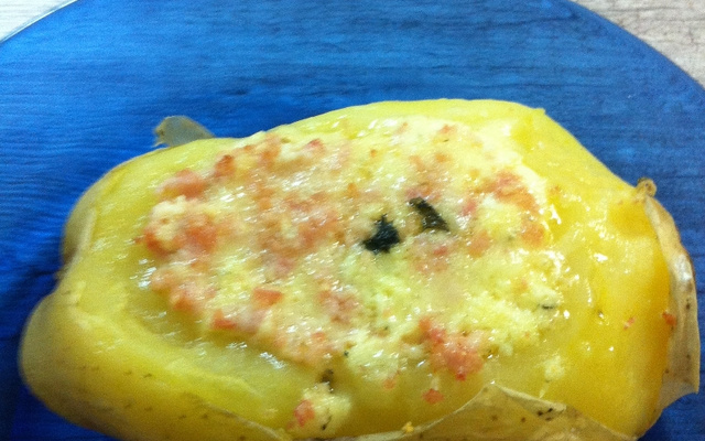 Batata recheada fácil