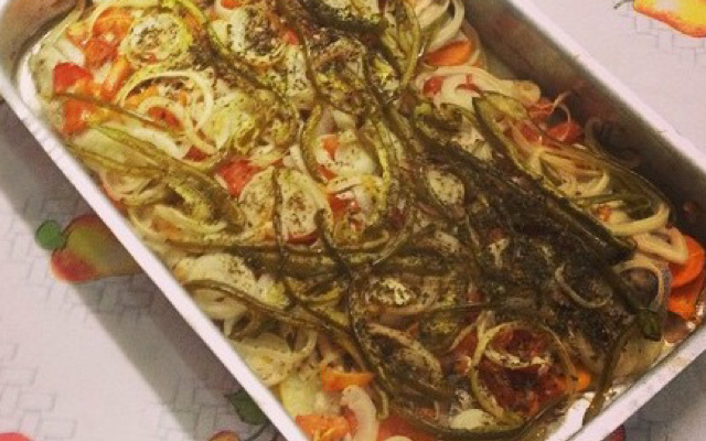 Filé de peixe assado